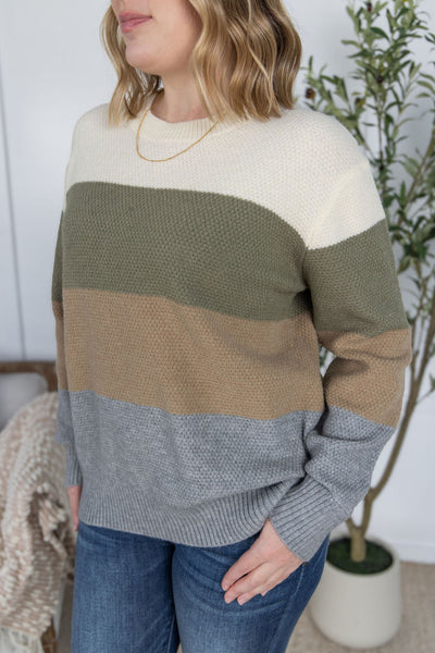 IN STOCK Colorblock Sweater - Neutral Mix