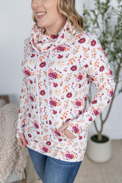IN STOCK Soft Funnel Neck - Autumn Floral FINAL SALE