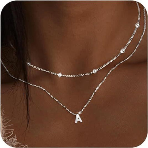 Layered Initial Necklace- Preorder