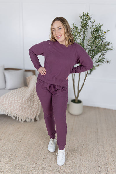 IN STOCK Corrine Joggers - Plum
