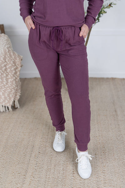 IN STOCK Corrine Joggers - Plum