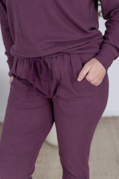 IN STOCK Corrine Joggers - Plum