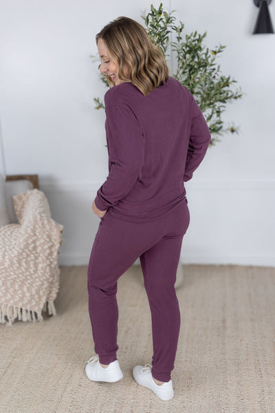 IN STOCK Corrine Joggers - Plum