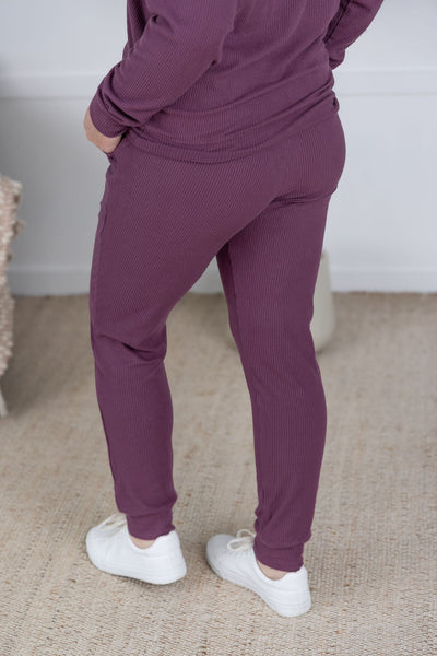 IN STOCK Corrine Joggers - Plum