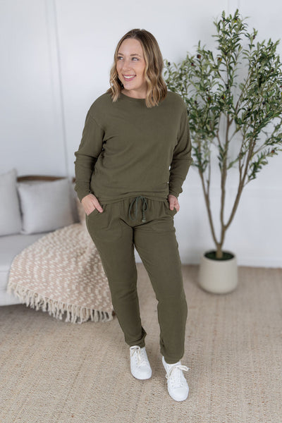 IN STOCK Corrine Joggers - Olive