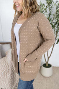 IN STOCK Dalilah Dot Cardigan - Tan