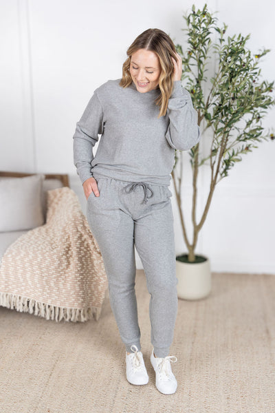 IN STOCK Corrine Joggers - Light Grey