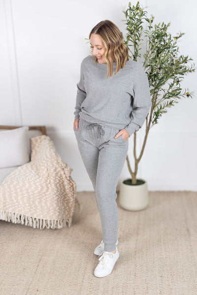 IN STOCK Corrine Joggers - Light Grey