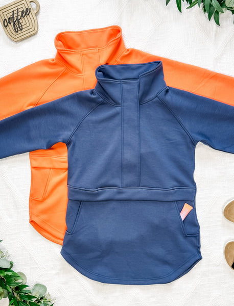 IN STOCK Mia Scuba Halfzip - Dreamsicle
