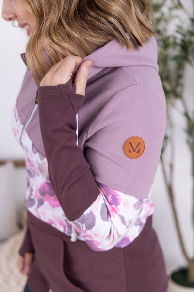 IN STOCK Colorblock Fullzip - Purple, Autumn Blossom, and Plum FINAL SALE