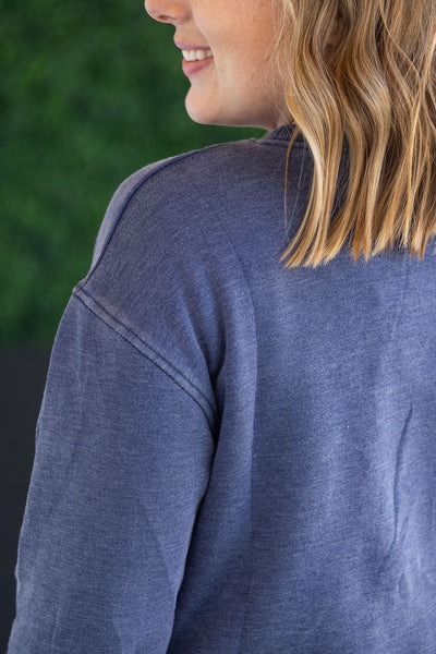 IN STOCK Vintage Wash Pocket Pullover - Nautical Navy