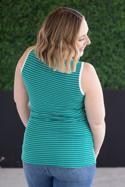 IN STOCK Shiloh Button Snap Tank - Green