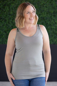 IN STOCK Poppy Tank - Olive and Camo