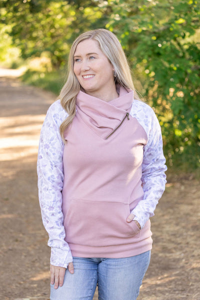 IN STOCK Zoey ZipCowl - Pink and Blush Floral