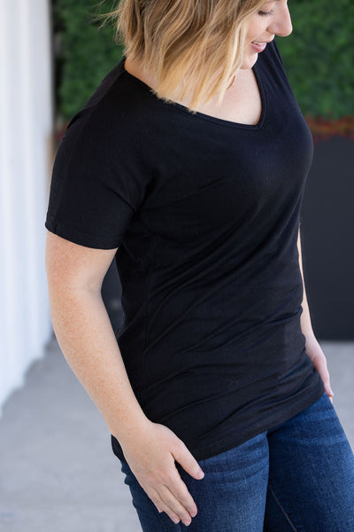 IN STOCK Chloe Cozy Tee - Black