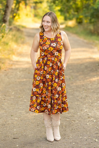 IN STOCK Bailey Dress - Brown Fall Floral FINAL SALE