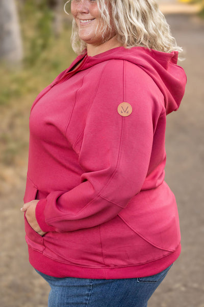 IN STOCK Scuba HalfZip Hoodie - Berry