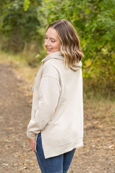 IN STOCK Vintage Wash Hoodie - Beige FINAL SALE