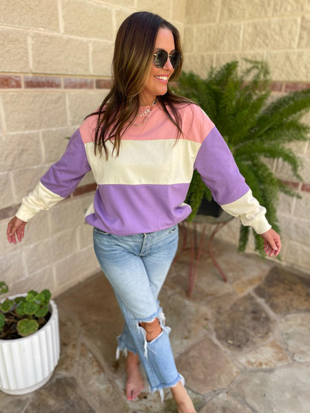 PREORDER: Finnley Colorblock Pullover in Four Colors