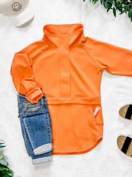 IN STOCK Mia Scuba Halfzip - Dreamsicle