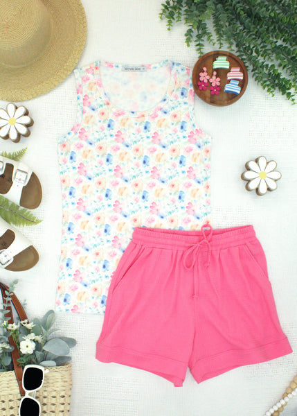 IN STOCK Ava Tank - Petal Gardens