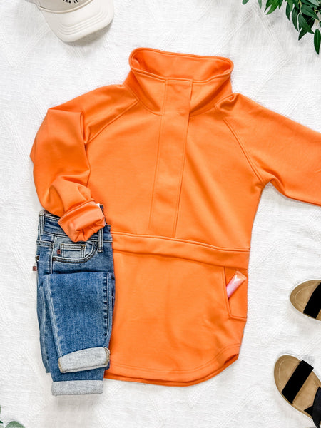 IN STOCK Mia Scuba Halfzip - Dreamsicle