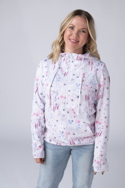 IN STOCK HalfZip Hoodie - Wildflower Gardens