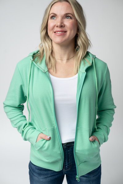 IN STOCK Fullzip Hoodie - Aquamarine