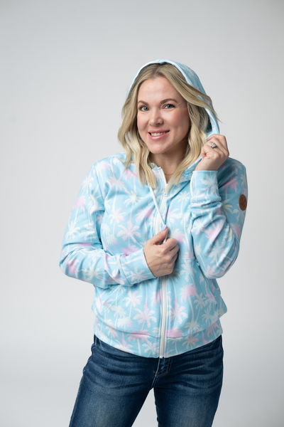 IN STOCK Fullzip Hoodie - Aqua Palm