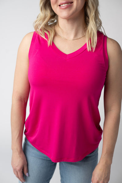 IN STOCK Noelle Tank - Hot Pink