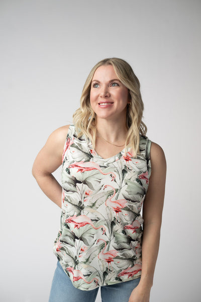 IN STOCK Noelle Tank - Flamingos