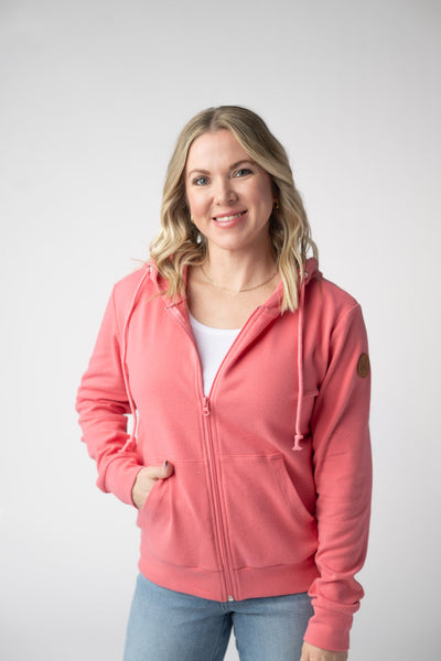 IN STOCK Fullzip Hoodie - Sunkissed Coral