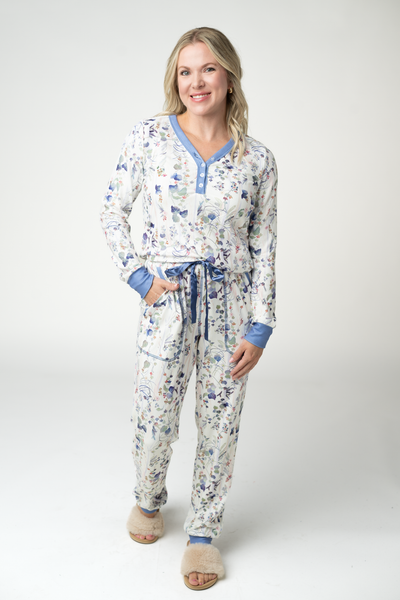 IN STOCK Cozy Pajama Set - Olive Meadow