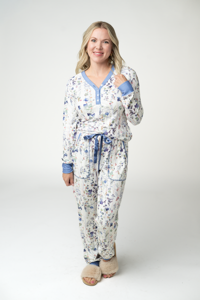 IN STOCK Cozy Pajama Set - Olive Meadow