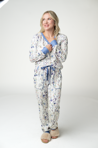 IN STOCK Cozy Pajama Set - Olive Meadow