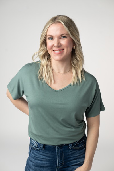 IN STOCK Chloe Cozy Top - Dusty Jade