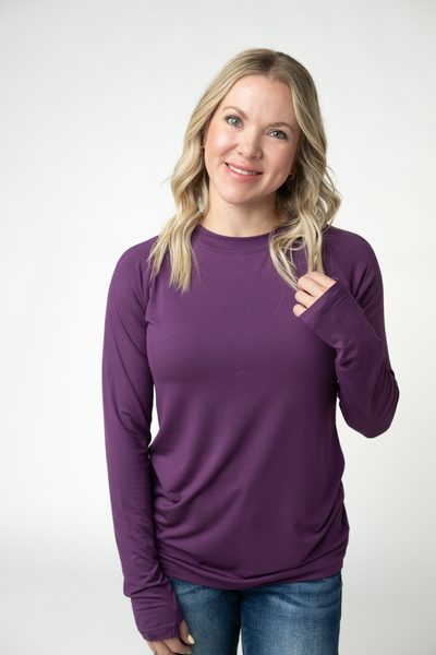 IN STOCK Blair Long Sleeve Top - Purple