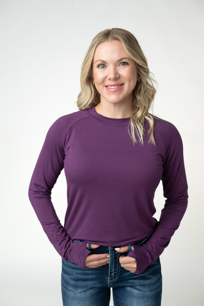 IN STOCK Blair Long Sleeve Top - Purple