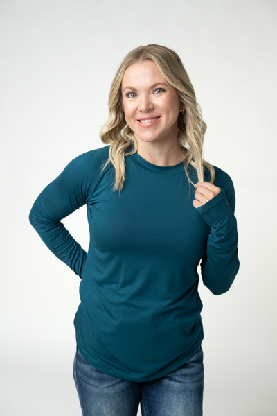IN STOCK Blair Long Sleeve Top - Teal