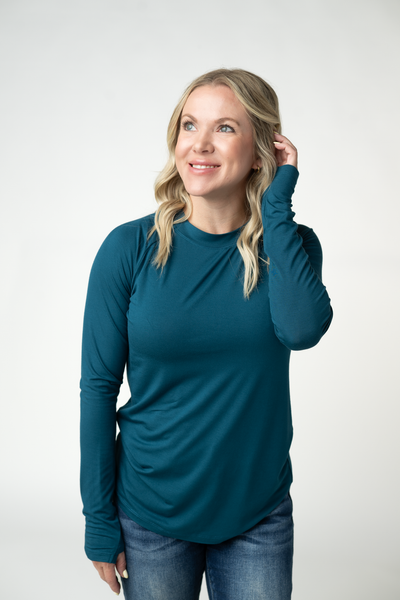 IN STOCK Blair Long Sleeve Top - Teal