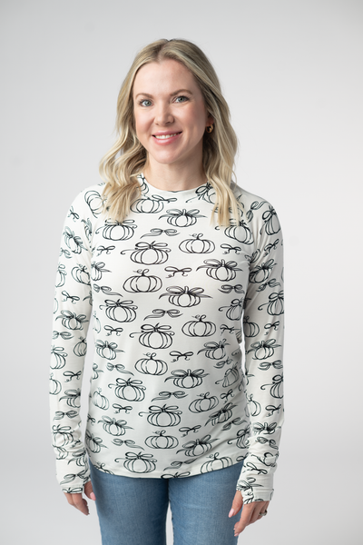 IN STOCK Blair Long Sleeve Top - Classic Pumpkins