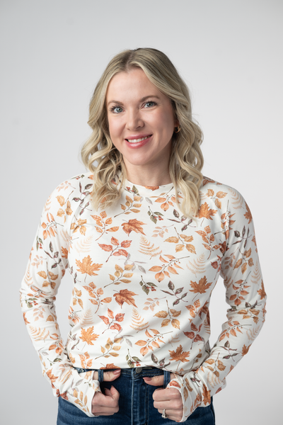IN STOCK Blair Long Sleeve Top - Harvest Leaves