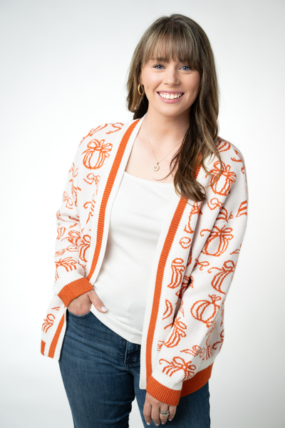 IN STOCK Pumpkins Pocket Cardigan FINAL SALE