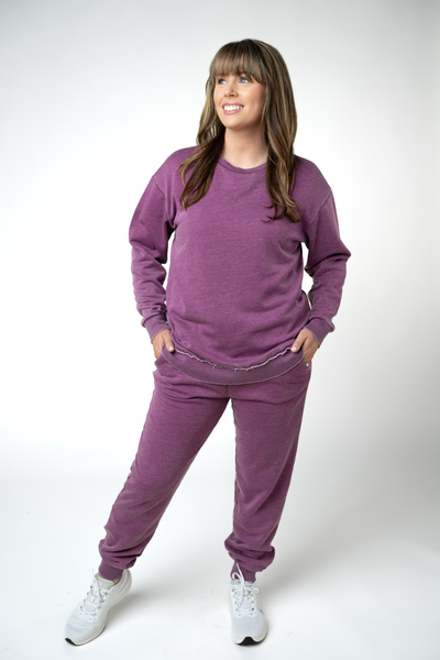 IN STOCK Vintage Wash Pullover - Purple