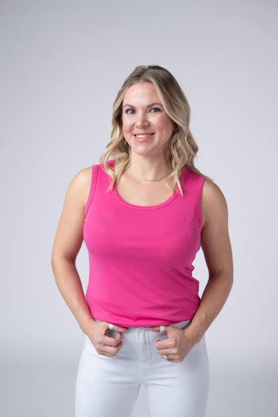 IN STOCK Ava Tank - Hot Pink FINAL SALE