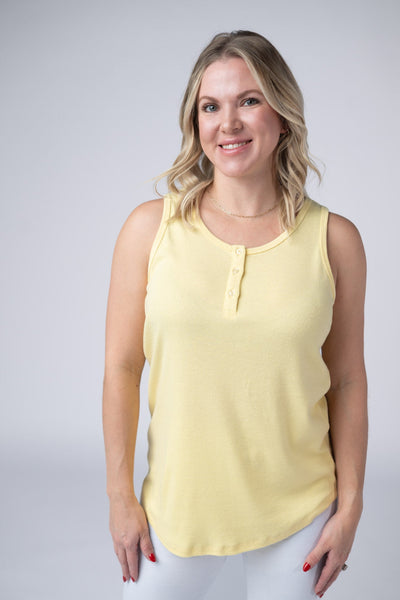 IN STOCK Alison Henley Tank - Yellow FINAL SALE