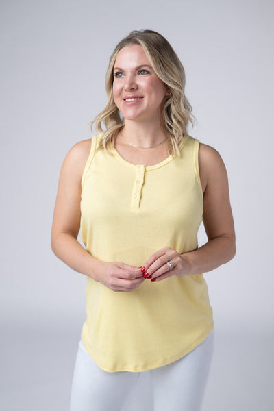 IN STOCK Alison Henley Tank - Yellow FINAL SALE