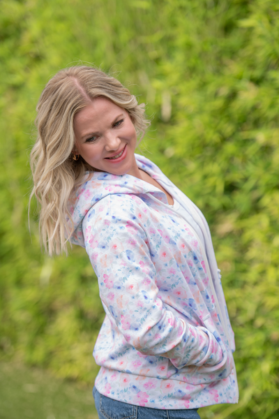 IN STOCK Fullzip Hoodie - Petal Gardens