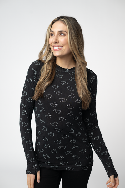 IN STOCK Blair Long Sleeve Top - Midnight Ghosts