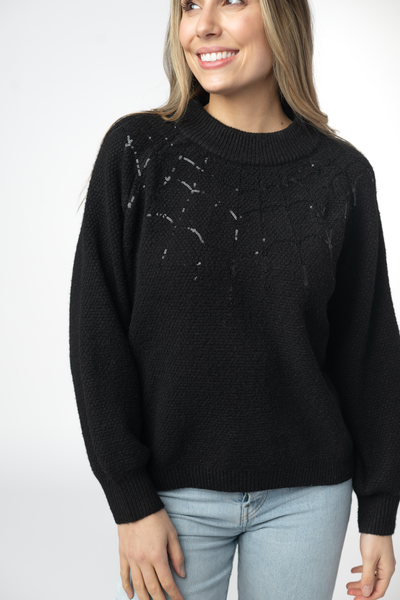 IN STOCK Sequin Webs Sweater FINAL SALE